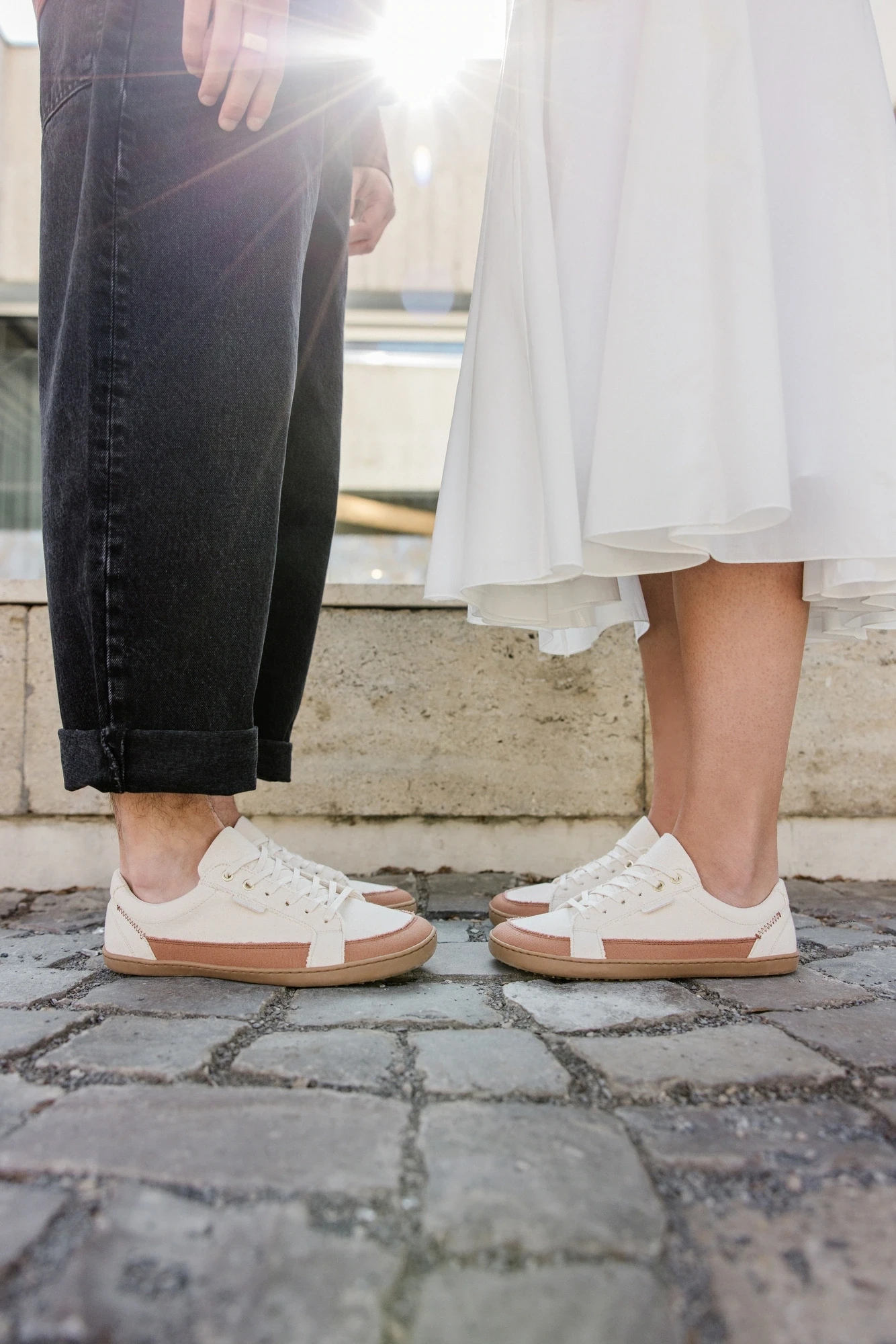 Босоногие кроссовки Shapen VIBIN — бежевый (веганское исполнение), фото 10