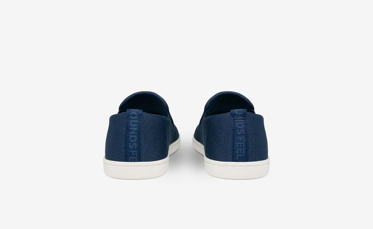 Босоногие слипоны Feelgrounds Droptop Knit — тёмно-синий, фото 4