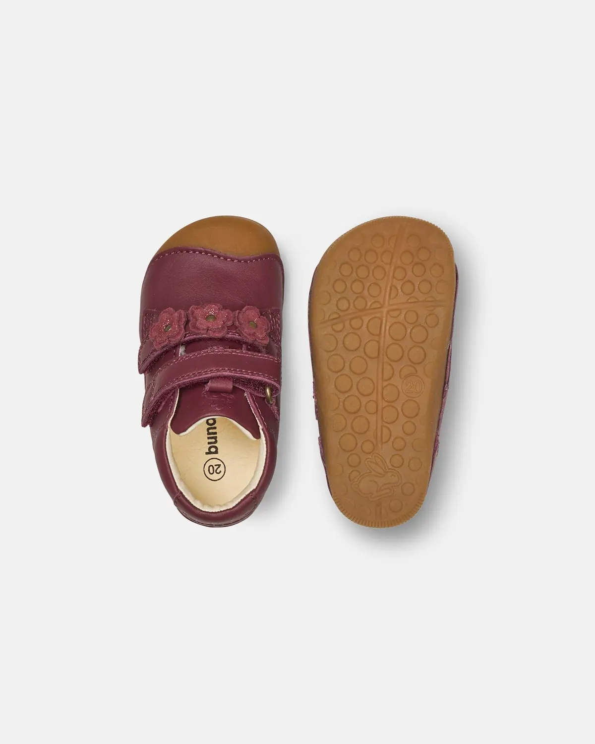 Детская босоногая повседневная обувь Bundgaard Petit Flower Berry, фото 2