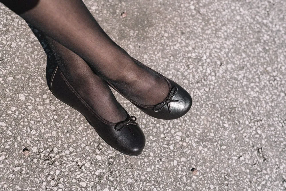 Женские балетки ZAQQ LOOQ Dark Brown (тёмно-коричневый цвет), фото 5