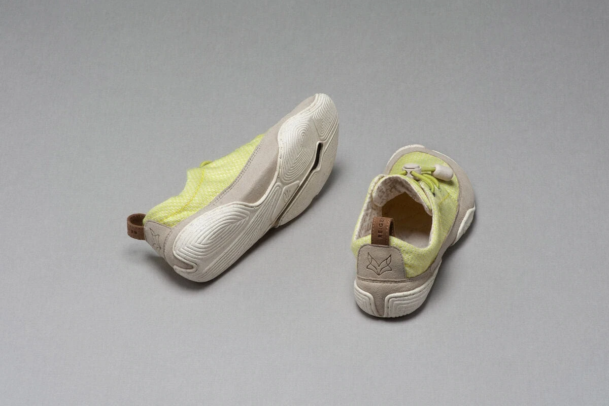 Повседневная босоногая обувь Wildling Pola Refoxed для детей — жёлтый, натуральный бежевый, фото 5