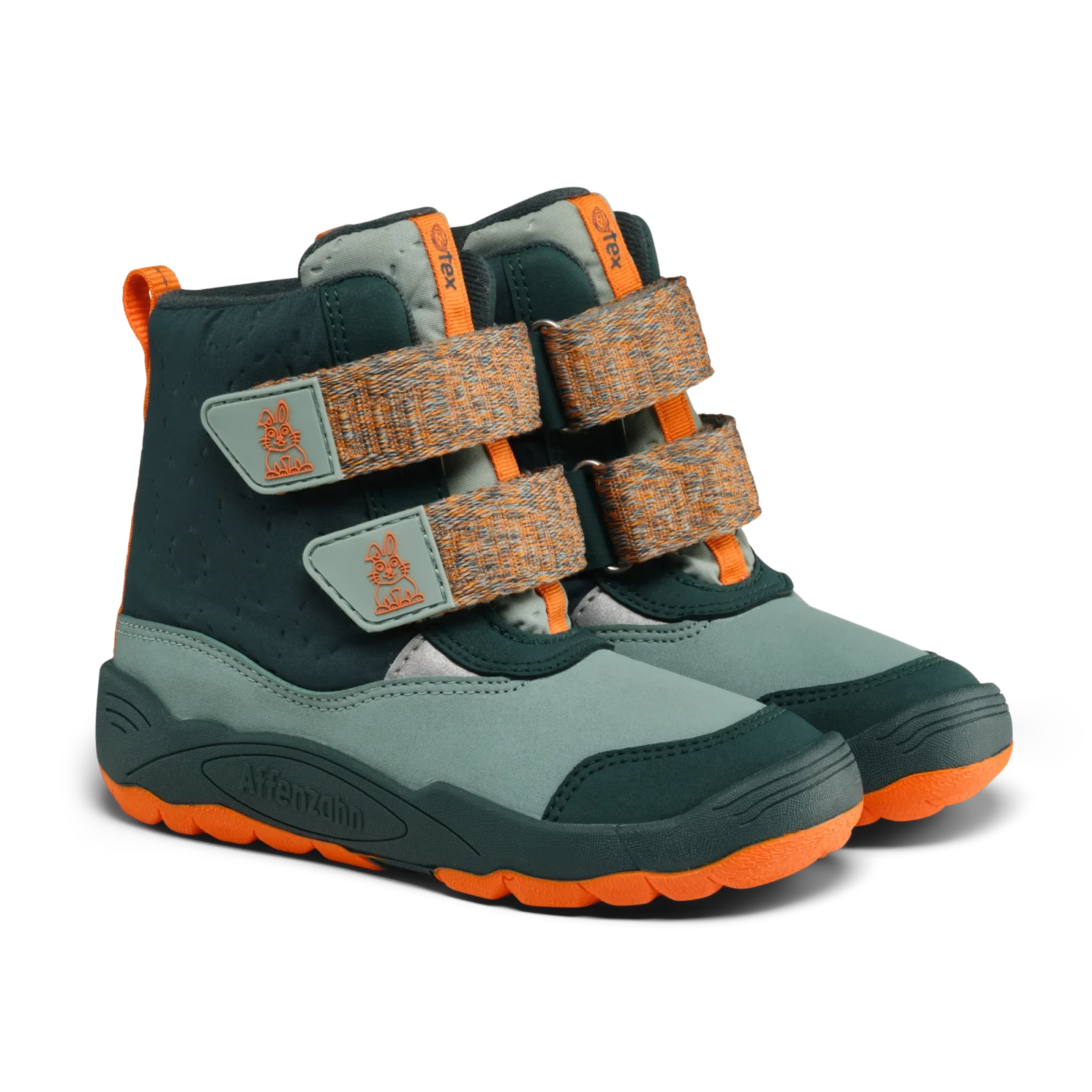 Зимние ботинки Affenzahn Blizzy Заяц — сине-зелёный — фото 1 из 13