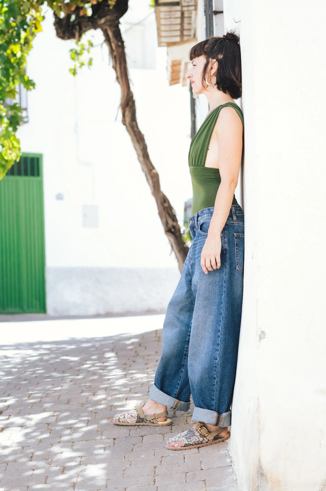 Босоногие сабо Sambas the bambas Folk — цветочный узор, фото 17
